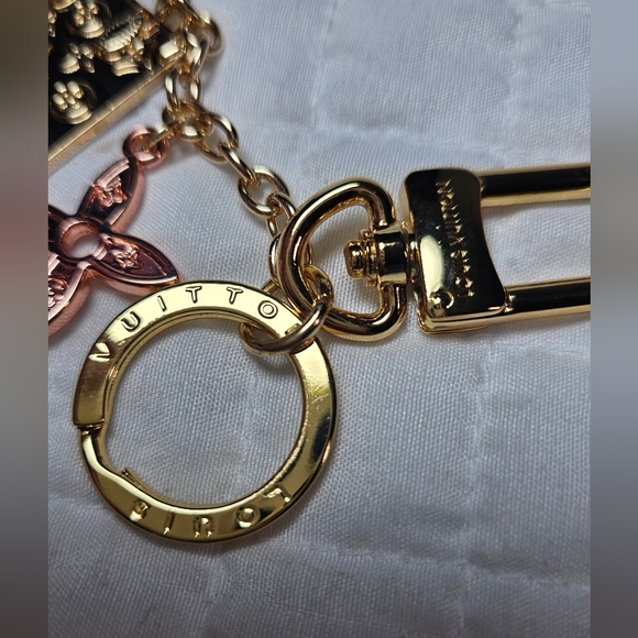 Louis Vuitton Gold and Rose Gold Bag Charm - Picture 2 of 9